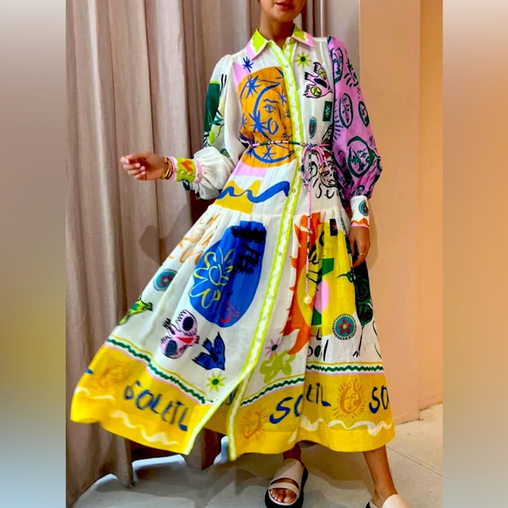 Australian style printed dress